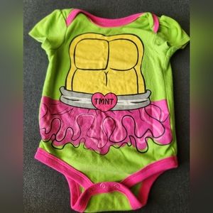 12 month girls Nickelodeon TMNT teenage mutant Nina turtles one piece bodysuit